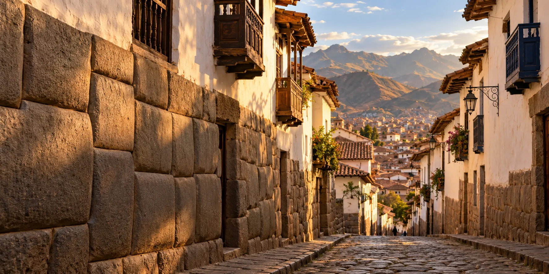 Imagen editorial ilustrativa de una calle del Centro Histórico de Cusco